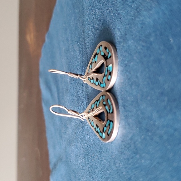 Mexican Silver earrings, never worn. - Picture 4 of 5
